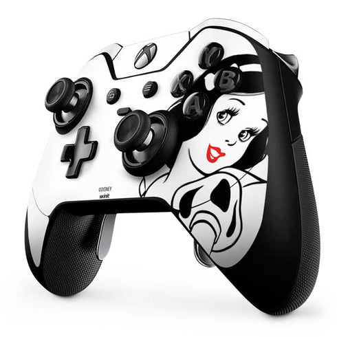Disney Snow White Black and White Art Xbox One Elite Controller Skin