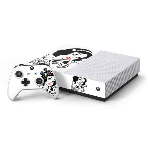 Disney Snow White Black and White Art Xbox One S All-Digital Edition Bundle Skin