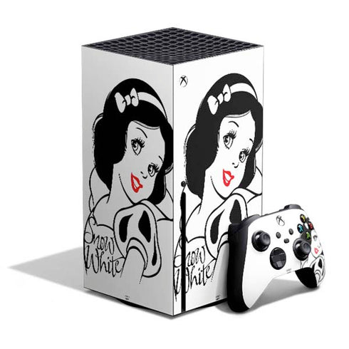 Disney Snow White Black and White Art Xbox Series X Skins