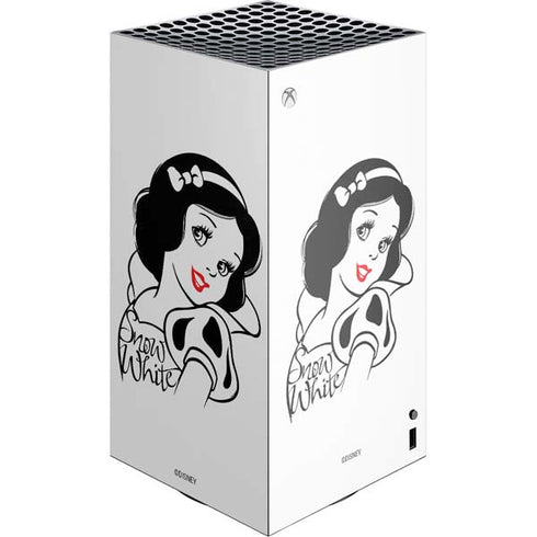 Disney Snow White Black and White Art XBox Series X Digital Edition Console Skin