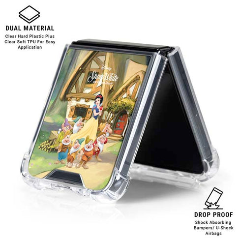 Disney Snow White Classic Cover Galaxy Z Flip7 Clear Case