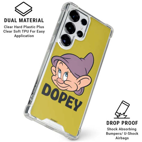 Disney Snow White Dopey Dwarf Galaxy S26 Ultra Clear Case