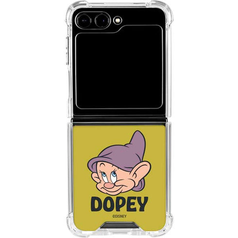 Disney Snow White Dopey Dwarf Galaxy Z Flip6 Clear Case