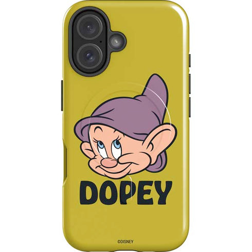 Disney Snow White Dopey Dwarf iPhone 16 Magsafe Impact Case
