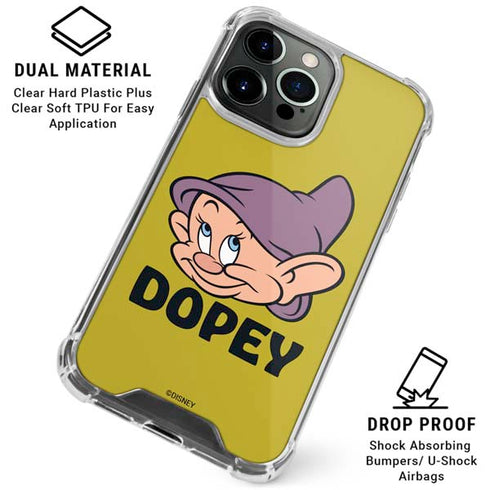 Disney Snow White Dopey Dwarf iPhone 16 Pro Max Clear Case