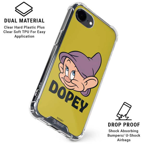 Disney Snow White Dopey Dwarf iPhone 16e Clear Case