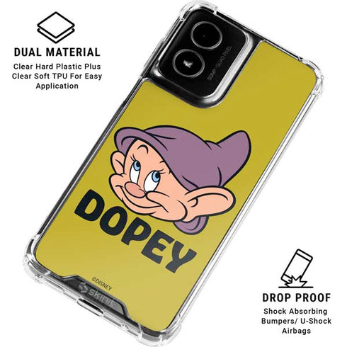 Disney Snow White Dopey Dwarf Moto G Power 5G (2024) Clear Case