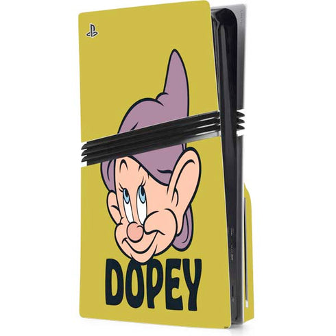 Disney Snow White Dopey Dwarf PS5 Pro Disk Console Skin