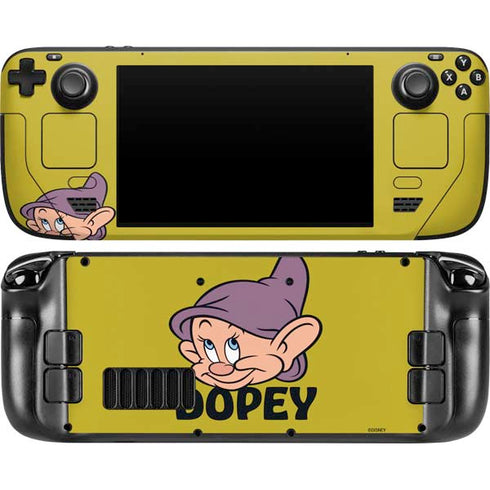 Disney Snow White Dopey Dwarf Steam Deck Handheld Gaming Computer OLED Skin