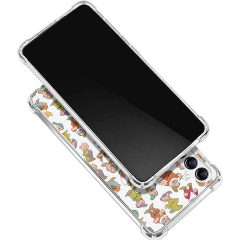 Disney Snow White Dwarfs Pattern Galaxy A16 5G Clear Case