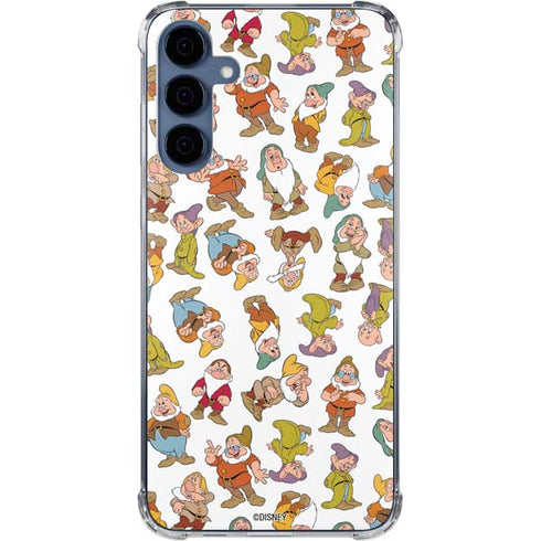 Disney Snow White Dwarfs Pattern Galaxy A35 5G Clear Case