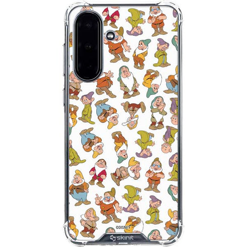 Disney Snow White Dwarfs Pattern Galaxy A36 5G Clear Case