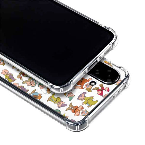 Disney Snow White Dwarfs Pattern Galaxy A36 5G Clear Case