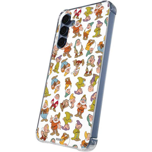 Disney Snow White Dwarfs Pattern Galaxy A55 5G Clear Case