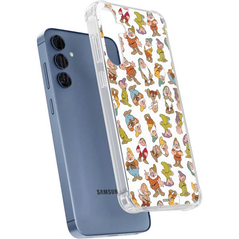 Disney Snow White Dwarfs Pattern Galaxy A55 5G Clear Case