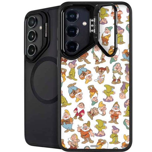 Disney Snow White Dwarfs Pattern Galaxy S25 Plus Kickstand Case