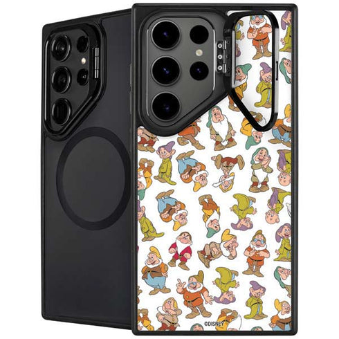 Disney Snow White Dwarfs Pattern Galaxy S25 Ultra Kickstand Case