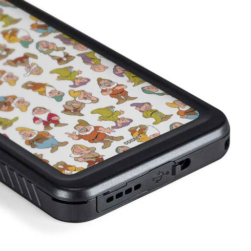 Disney Snow White Dwarfs Pattern Galaxy S24 Waterproof Case