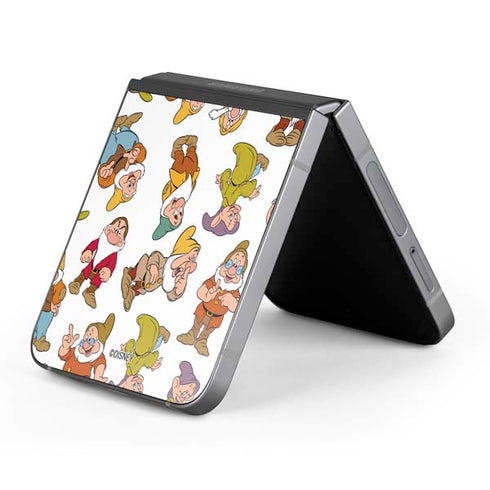 Disney Snow White Dwarfs Pattern Galaxy Z Flip6 Skin