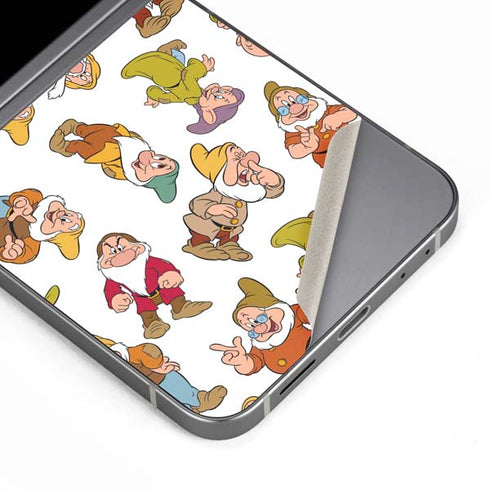 Disney Snow White Dwarfs Pattern Galaxy Z Flip6 Skin
