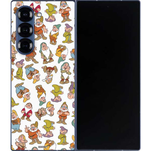 Disney Snow White Dwarfs Pattern Galaxy Z Fold6 Skin