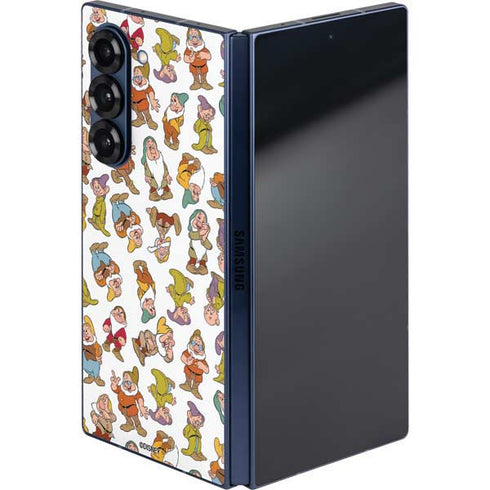 Disney Snow White Dwarfs Pattern Galaxy Z Fold6 Skin