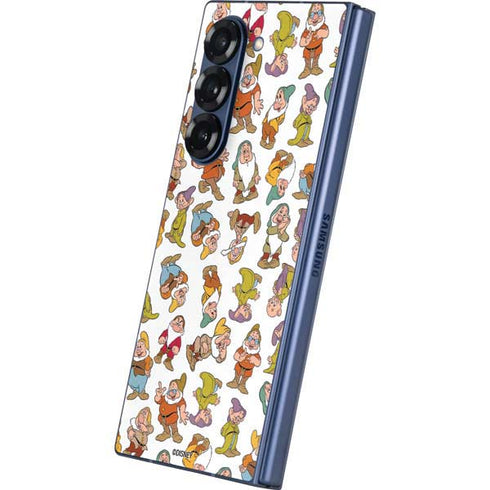 Disney Snow White Dwarfs Pattern Galaxy Z Fold6 Skin