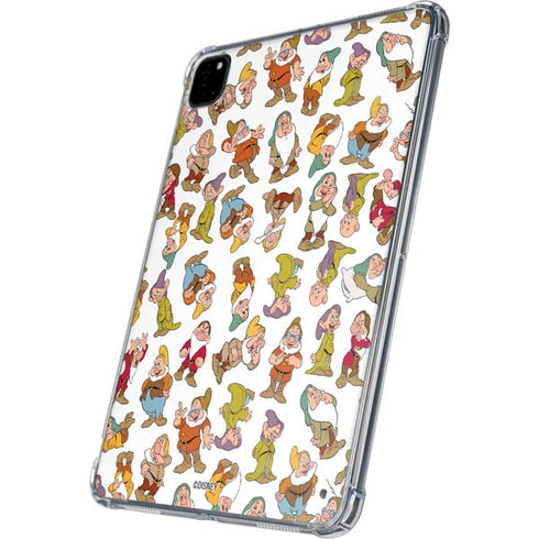 Disney Snow White Dwarfs Pattern iPad Pro 11in (2024) Clear Case
