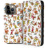 Disney Snow White Dwarfs Pattern iPhone 14 Pro Max Folio Case
