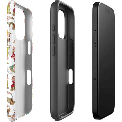 Disney Snow White Dwarfs Pattern iPhone 16 Pro Impact Case