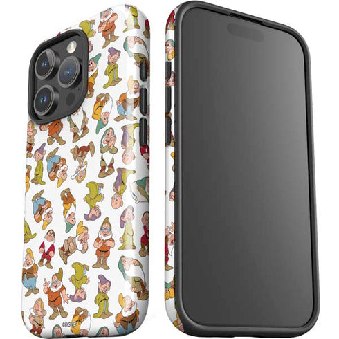 Disney Snow White Dwarfs Pattern iPhone 16 Pro Impact Case