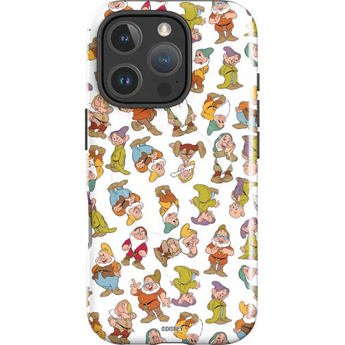 Disney Snow White Dwarfs Pattern iPhone 16 Pro Max Magsafe Impact Case