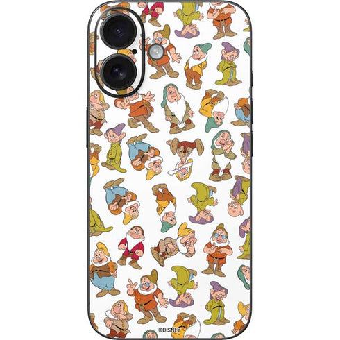 Disney Snow White Dwarfs Pattern iPhone 16 Skin