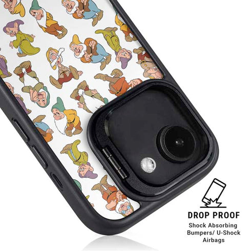 Disney Snow White Dwarfs Pattern iPhone 16e Kickstand Case