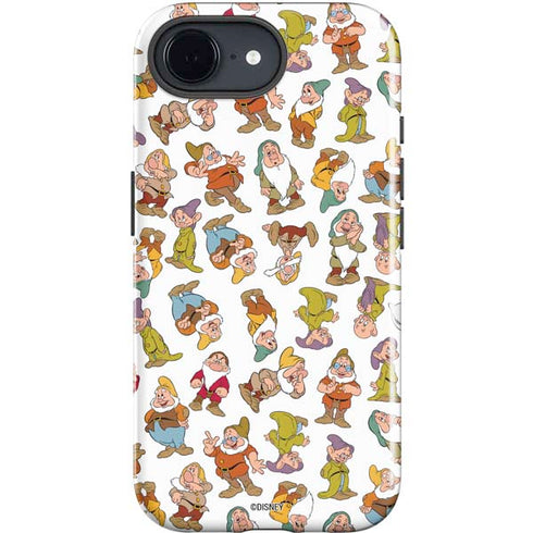 Disney Snow White Dwarfs Pattern iPhone 16e Impact Case