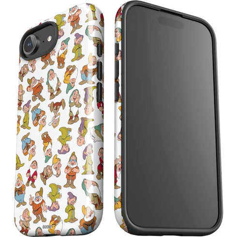 Disney Snow White Dwarfs Pattern iPhone 16e Impact Case