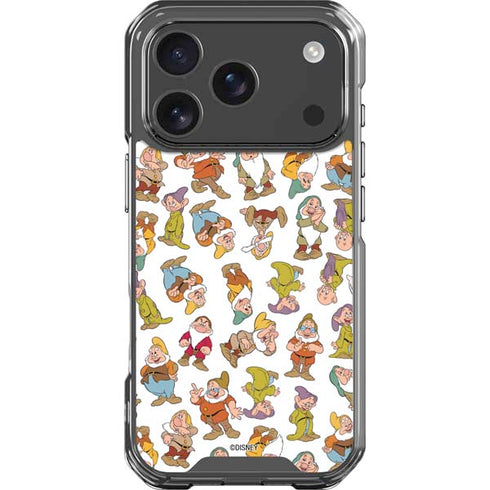 Disney Snow White Dwarfs Pattern iPhone 18 Pro Clear Case