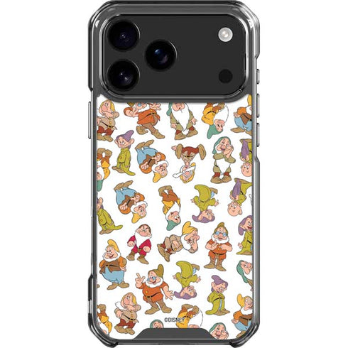 Disney Snow White Dwarfs Pattern iPhone 18 Pro Max Clear Case