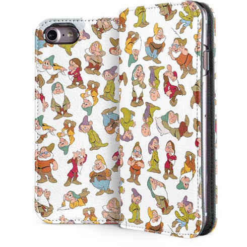 Disney Snow White Dwarfs Pattern iPhone 7 Folio Case