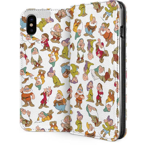 Disney Snow White Dwarfs Pattern iPhone 8 Folio Case