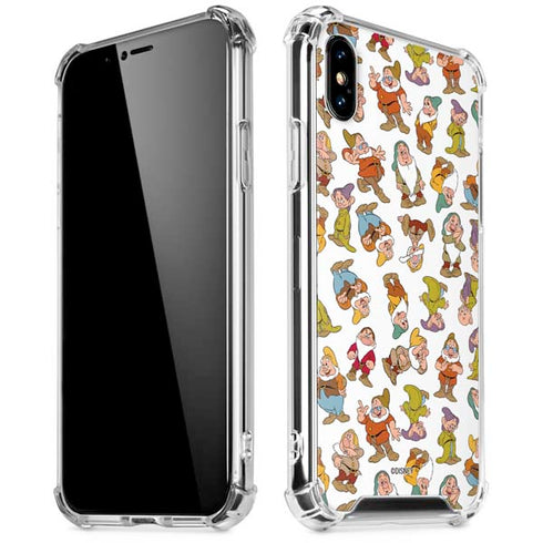 Disney Snow White Dwarfs Pattern iPhone X/XS Clear Case