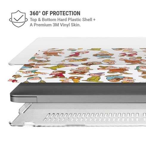 Disney Snow White Dwarfs Pattern MacBook Pro 14in (2021-24) Case plus Skin
