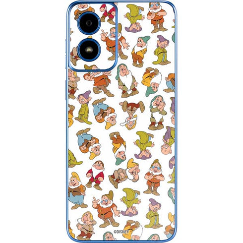 Disney Snow White Dwarfs Pattern Moto G Play 4G (2024) Skin