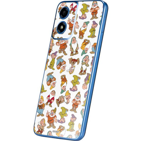 Disney Snow White Dwarfs Pattern Moto G Play 4G (2024) Skin