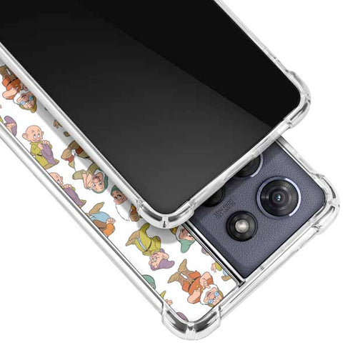 Disney Snow White Dwarfs Pattern Moto G Stylus 5G (2025) Clear Case
