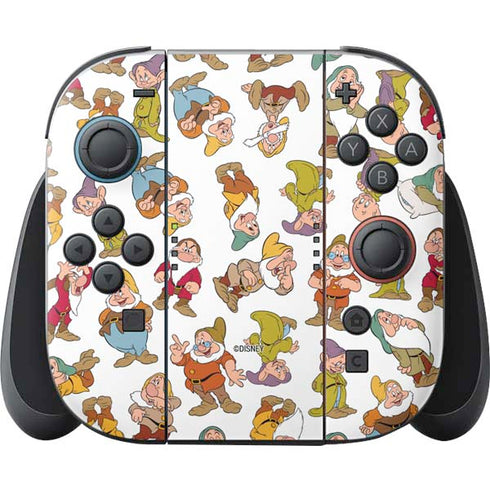 Disney Snow White Dwarfs Pattern Nintendo Skins