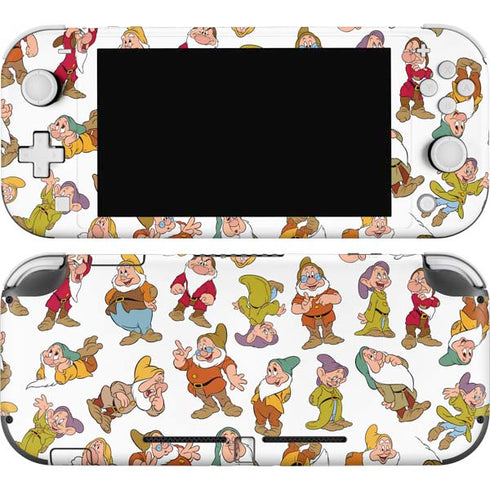 Disney Snow White Dwarfs Pattern Nintendo Skins