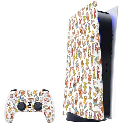 Disney Snow White Dwarfs Pattern PlayStation PS5 Skins