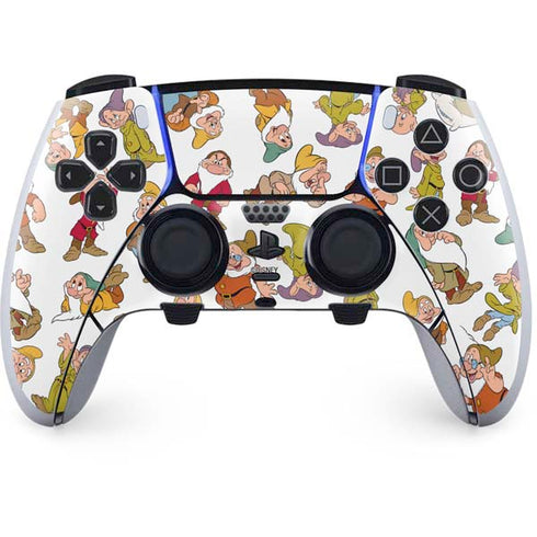Disney Snow White Dwarfs Pattern PS5 DualSense Edge Pro Controller Skin