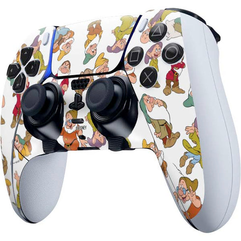 Disney Snow White Dwarfs Pattern PS5 DualSense Edge Pro Controller Skin